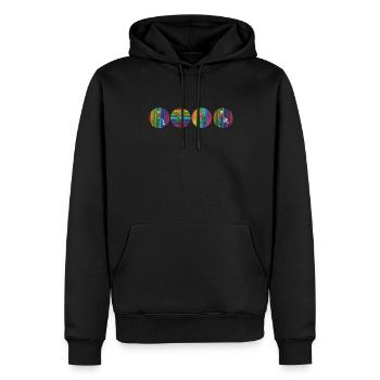 Accessoires jardinier Motif de jardin - Sweat à capuche Premium bio Homme - noir - Devant - Nico (187cm)