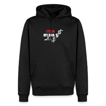 Accessoires jardinier Motif de jardin - Sweat à capuche Premium bio Homme - noir - Devant - Nico (187cm)
