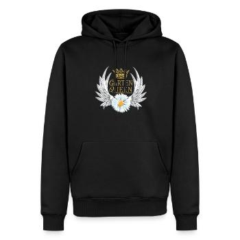 Accessoires jardinier Motif de jardin - Sweat à capuche Premium bio Homme - noir - Devant - Nico (187cm)