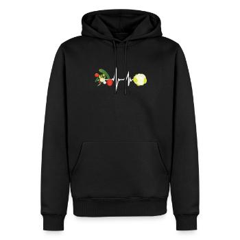Accessoires jardinier Motif de jardin - Sweat à capuche Premium bio Homme - noir - Devant - Nico (187cm)