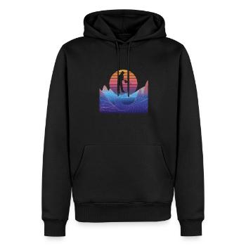 Accessoires jardinier Motif de jardin - Sweat à capuche Premium bio Homme - noir - Devant - Nico (187cm)