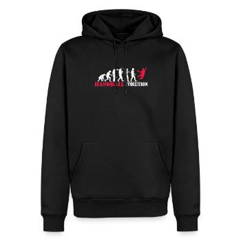 Accessoires de handball motif handball - Sweat à capuche Premium bio Homme - noir - Devant - Nico (187cm)