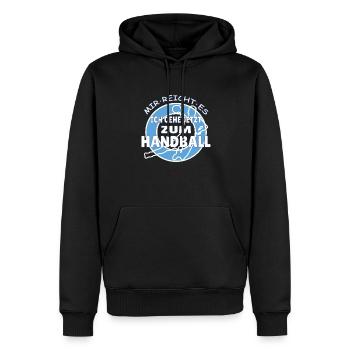 Handball Zubehör handballer Motiv - Männer Premium Bio Hoodie - Schwarz - Vorne - Nico (187cm)