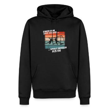Handball Zubehör handballer Motiv - Männer Premium Bio Hoodie - Schwarz - Vorne - Nico (187cm)