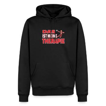 Handball Zubehör handballer Motiv - Männer Premium Bio Hoodie - Schwarz - Vorne - Nico (187cm)