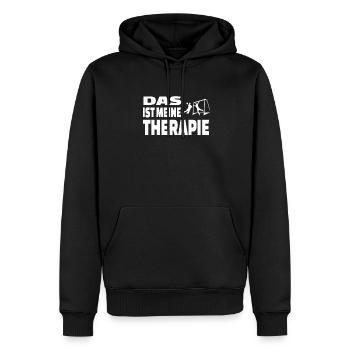 Handball Zubehör handballer Motiv - Männer Premium Bio Hoodie - Schwarz - Vorne - Nico (187cm)
