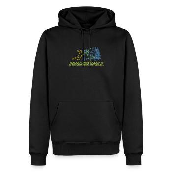 Handball Zubehör handballer Motiv - Männer Premium Bio Hoodie - Schwarz - Vorne - Nico (187cm)