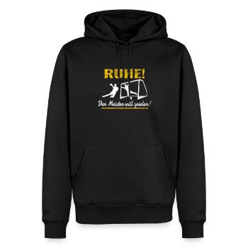 Handball Zubehör handballer Motiv - Männer Premium Bio Hoodie - Schwarz - Vorne - Nico (187cm)