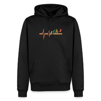 Accessoires de handball motif handball - Sweat à capuche Premium bio Homme - noir - Devant - Nico (187cm)