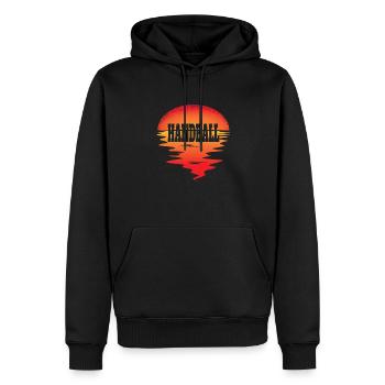Accessoires de handball motif handball - Sweat à capuche Premium bio Homme - noir - Devant - Nico (187cm)