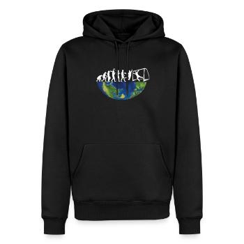 Accessoires de handball motif handball - Sweat à capuche Premium bio Homme - noir - Devant - Nico (187cm)