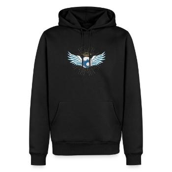 Accessoires de handball motif handball - Sweat à capuche Premium bio Homme - noir - Devant - Nico (187cm)