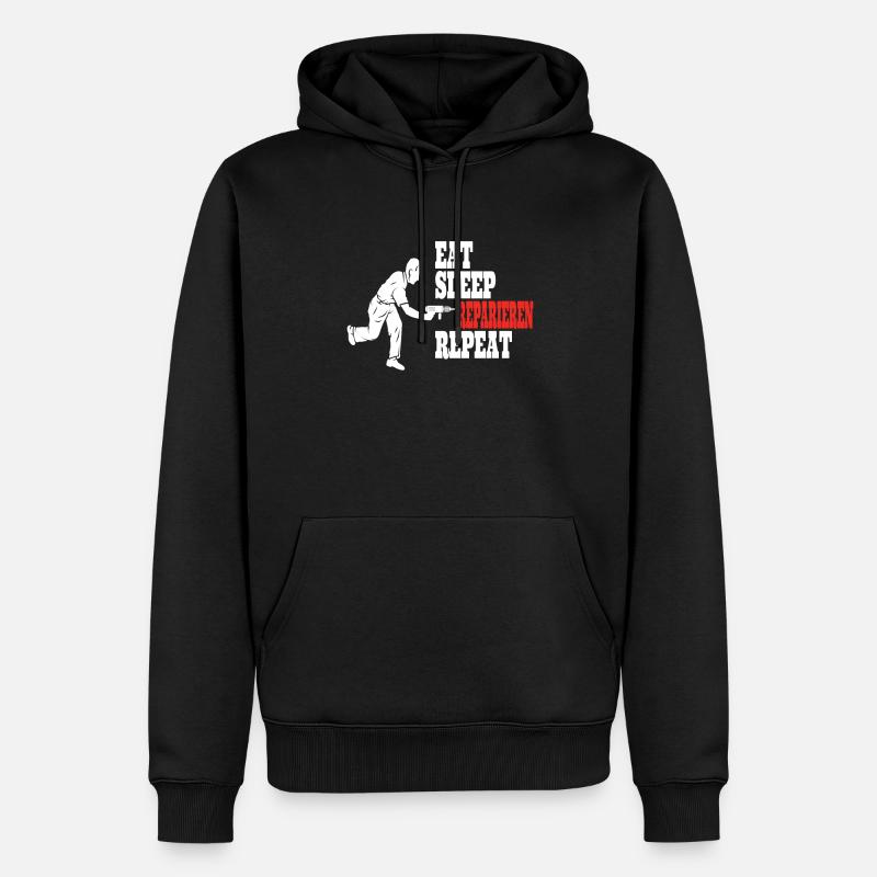 Heimwerker Geschenkidee Handwerker - Männer Premium Bio Hoodie - Schwarz