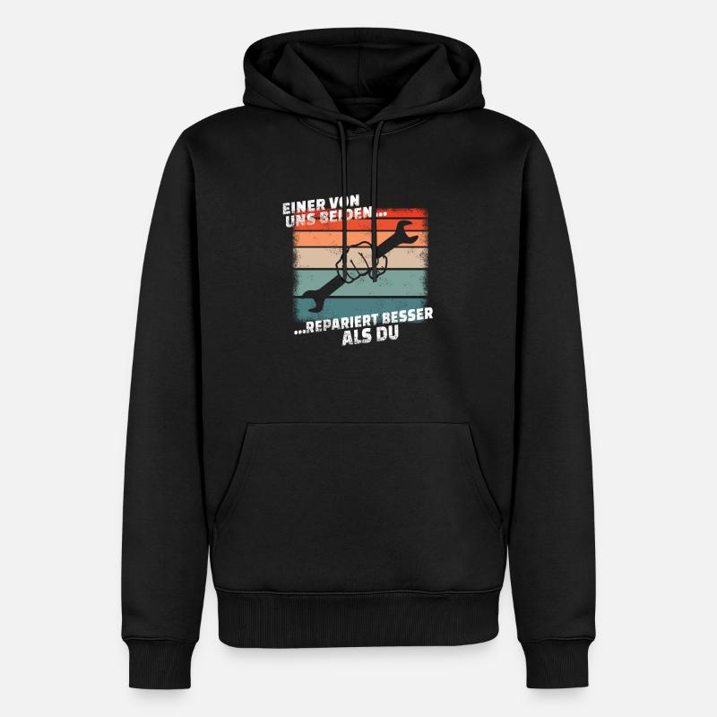Heimwerker Geschenkidee Handwerker - Männer Premium Bio Hoodie - Schwarz