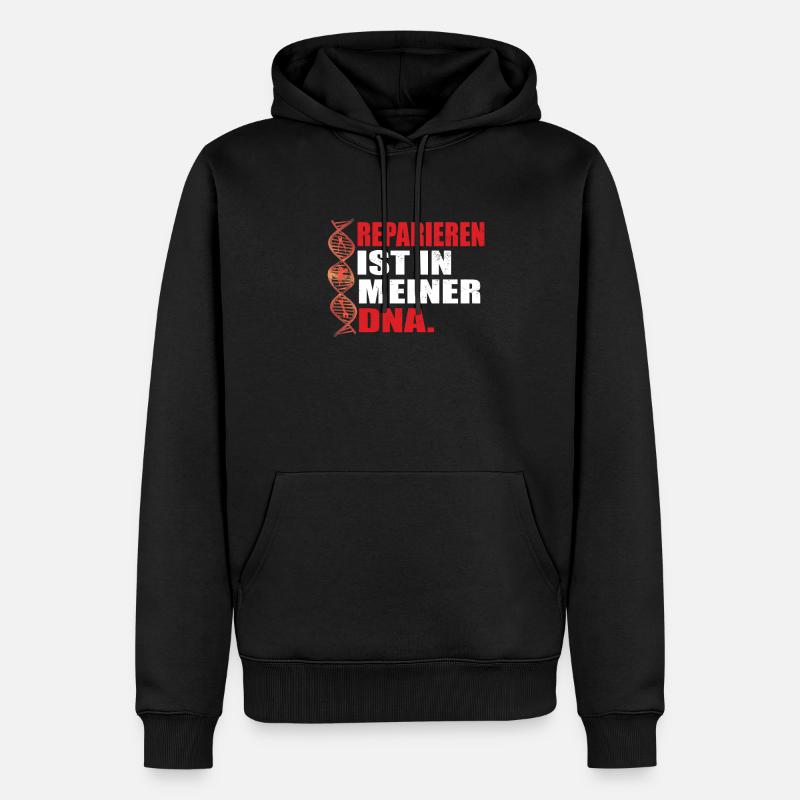 Heimwerker Geschenkidee Handwerker - Männer Premium Bio Hoodie - Schwarz