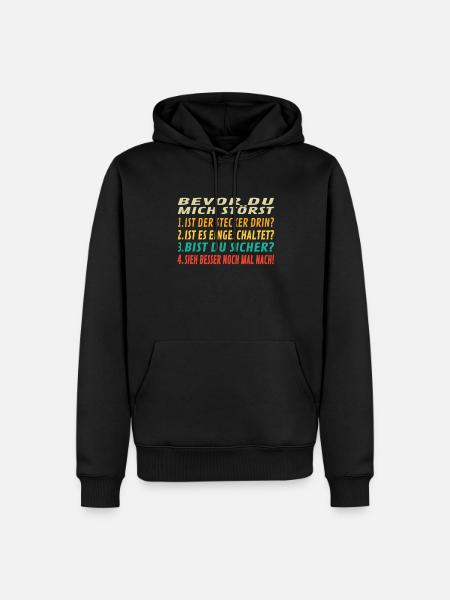 Heimwerker Geschenkidee Handwerker - Männer Premium Bio Hoodie - Schwarz