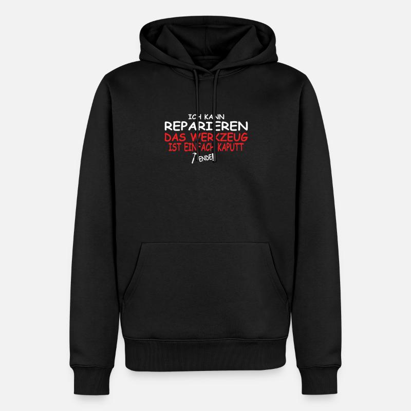 Heimwerker Geschenkidee Handwerker - Männer Premium Bio Hoodie - Schwarz