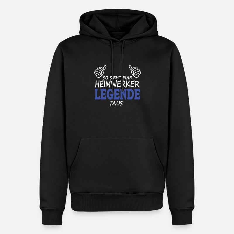 Heimwerker Geschenkidee Handwerker - Männer Premium Bio Hoodie - Schwarz
