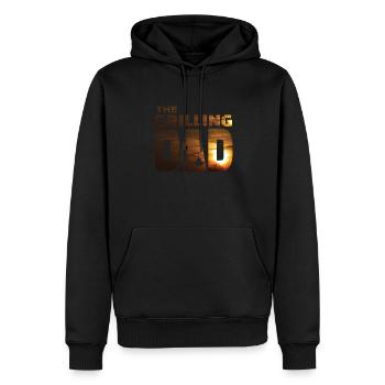 Grillen und Camper Geschenkidee - Männer Premium Bio Hoodie - Schwarz - Vorne - Nico (187cm)