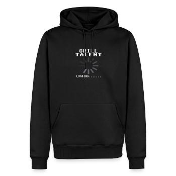 Grillen und Camper Geschenkidee - Männer Premium Bio Hoodie - Schwarz - Vorne - Nico (187cm)