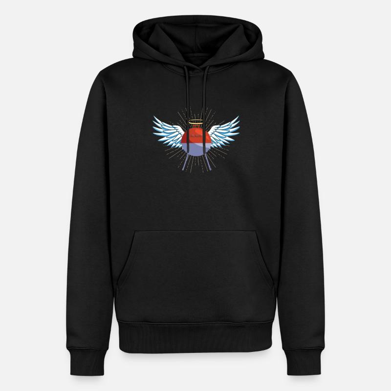 Grillen und Camper Geschenkidee - Männer Premium Bio Hoodie - Schwarz