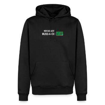 Lehrer Zubehör für deinen Humor - Männer Premium Bio Hoodie - Schwarz - Vorne - Nico (187cm)