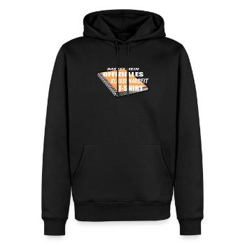 Lehrer Zubehör für deinen Humor - Männer Premium Bio Hoodie - Schwarz - Vorne - Nico (187cm)