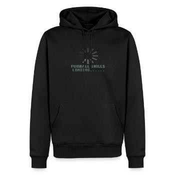 Fußballzubehör Geschenkidee Fußballfan - Männer Premium Bio Hoodie - Schwarz - Vorne - Nico (187cm)