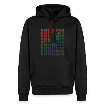 Fußballzubehör Geschenkidee Fußballfan - Männer Premium Bio Hoodie - Schwarz - Vorne - Nico (187cm)