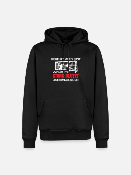 Fußballzubehör Geschenkidee Fußballfan - Männer Premium Bio Hoodie - Schwarz