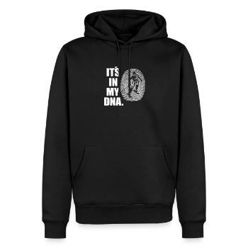 Ski accessories for skiers - Men’s Premium Organic Hoodie - black - Front - Nico (187cm)