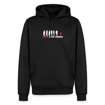 Ski accessories for skiers - Men’s Premium Organic Hoodie - black - Front - Nico (187cm)