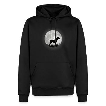 Accessoires pour chiens Rottweiler Propriétaires de chiens - Sweat à capuche Premium bio Homme - noir - Devant - Nico (187cm)