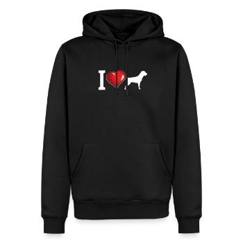 Accessoires pour chiens Rottweiler Propriétaires de chiens - Sweat à capuche Premium bio Homme - noir - Devant - Nico (187cm)