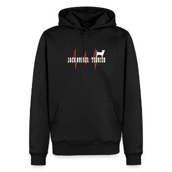 Accessoires pour chiens Terrier Propriétaires de chiens - Sweat à capuche Premium bio Homme - noir - Devant - Nico (187cm)