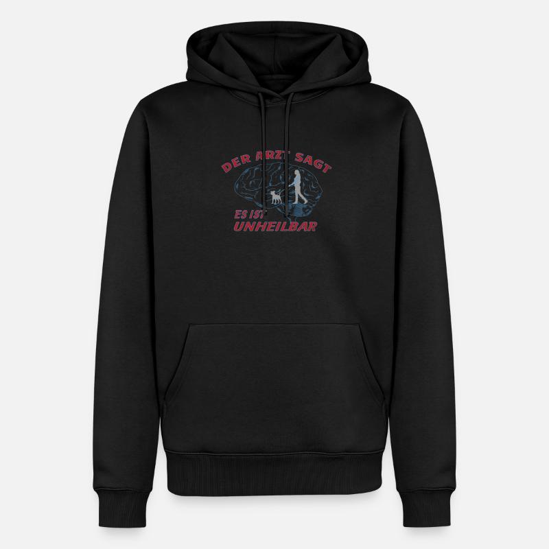 Hundezubehör Terrier Hundebesitzer - Männer Premium Bio Hoodie - Schwarz