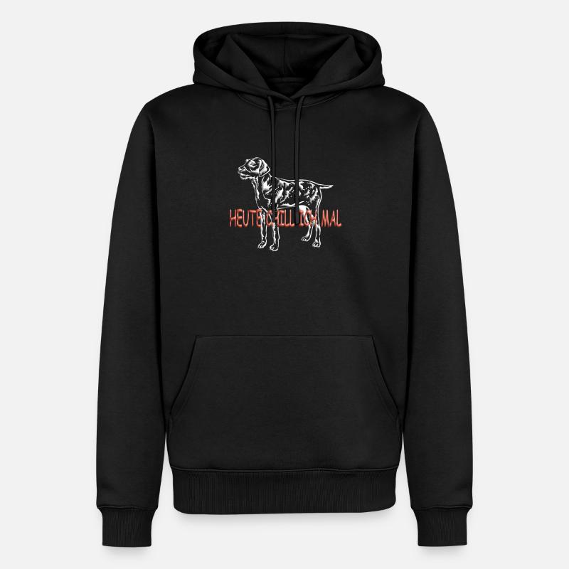 Hunde Deutsch Drahthaar Hundebesitzer - Männer Premium Bio Hoodie - Schwarz