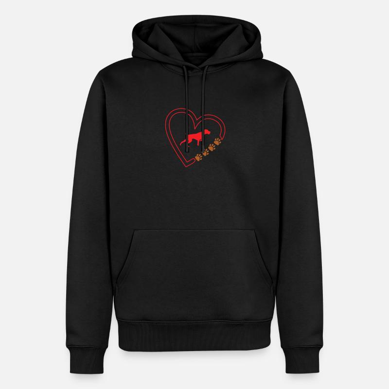 Hunde Deutsch Drahthaar Hundebesitzer - Männer Premium Bio Hoodie - Schwarz