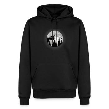 Hund Dackel Hundebesitzer Gechenkidee - Männer Premium Bio Hoodie - Schwarz - Vorne - Nico (187cm)