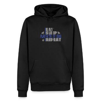 Chien Chihuahua Propriétaire de chien Gechenkidee - Sweat à capuche Premium bio Homme - noir - Devant - Nico (187cm)