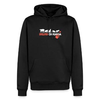 Chien Chihuahua Propriétaire de chien Gechenkidee - Sweat à capuche Premium bio Homme - noir - Devant - Nico (187cm)