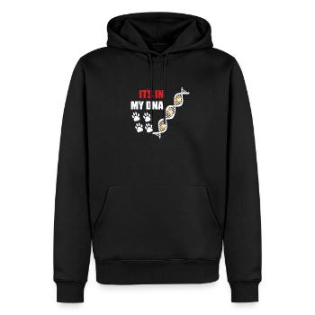 Dog Bulldog Dog Owner Gechenkidee - Men’s Premium Organic Hoodie - black - Front - Nico (187cm)