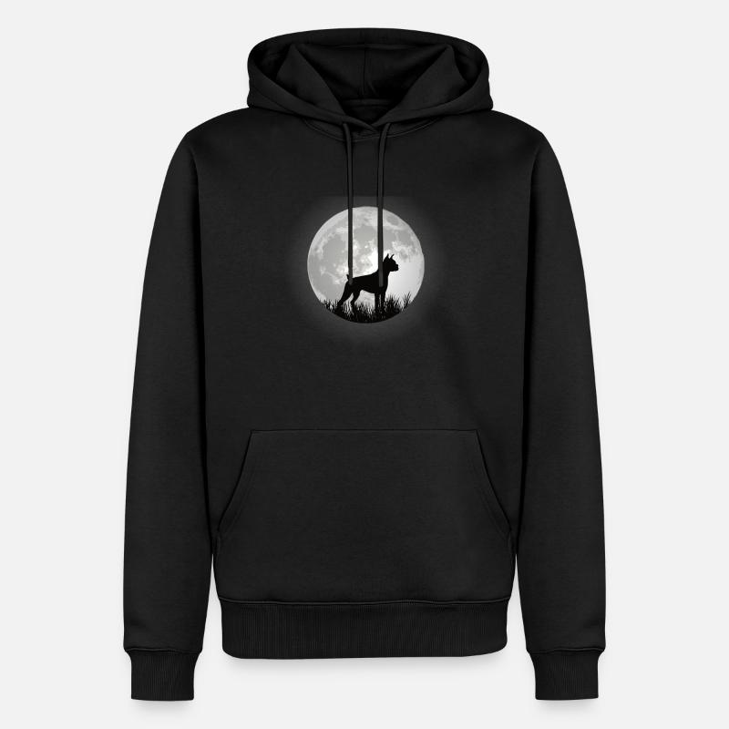 Hund Boxer Hundebesitzer Geschenkidee - Männer Premium Bio Hoodie - Schwarz