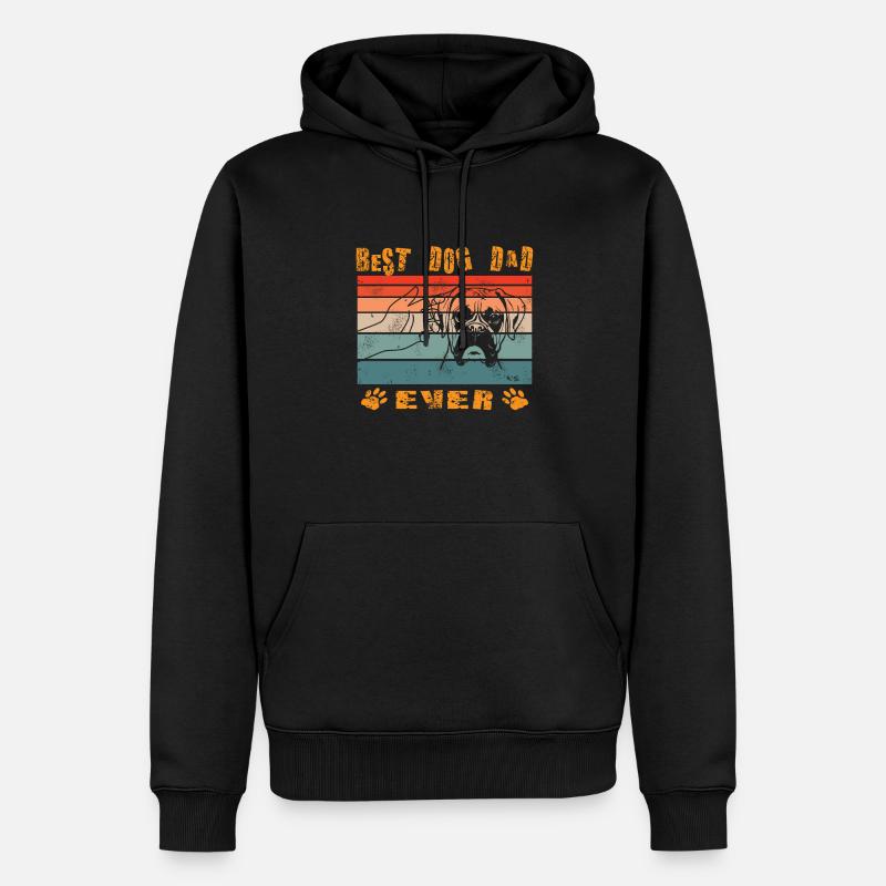 Hund Boxer Hundebesitzer Geschenkidee - Männer Premium Bio Hoodie - Schwarz