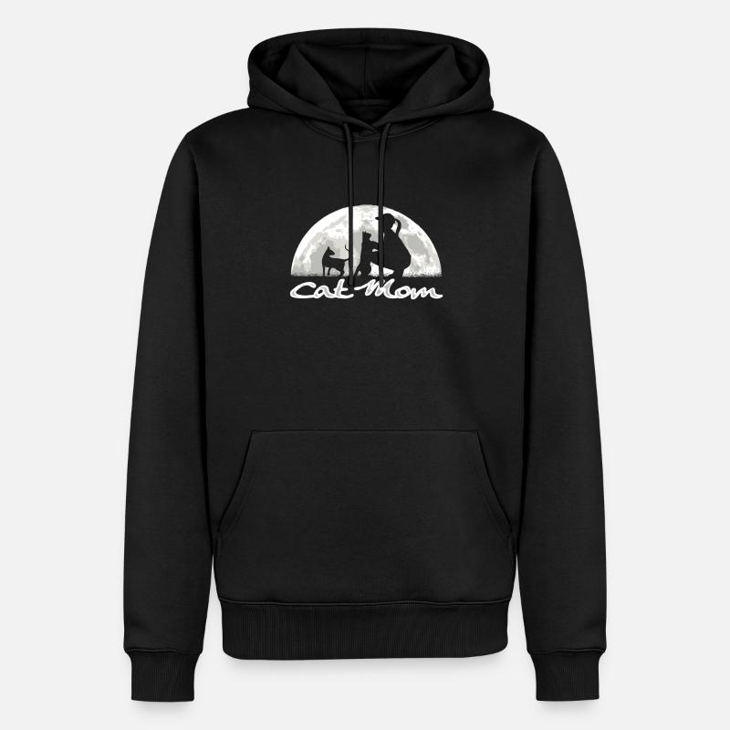 Cat Friend, Cadeau d’accessoires pour chat - Sweat à capuche Premium bio Homme - noir