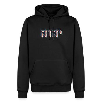 YHVH Yahweh Hebrew Israel Retro Name of God Elohim - Männer Premium Bio Hoodie - Schwarz - Vorne - Nico (187cm)