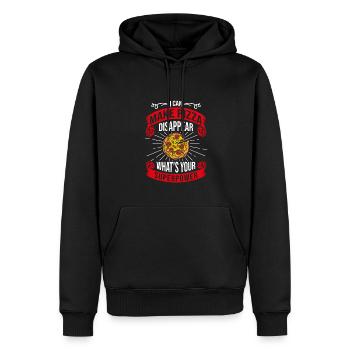 Pizza-Liebhaber-Kleidung für Feinschmecker - Männer Premium Bio Hoodie - Schwarz - Vorne - Nico (187cm)