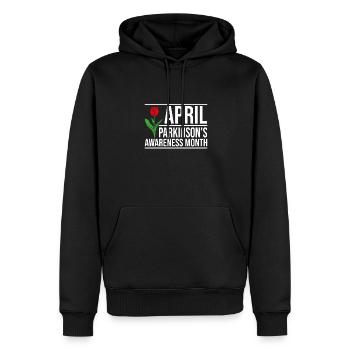 Parkinson Schüttellähmung Krankheit - Männer Premium Bio Hoodie - Schwarz - Vorne - Nico (187cm)