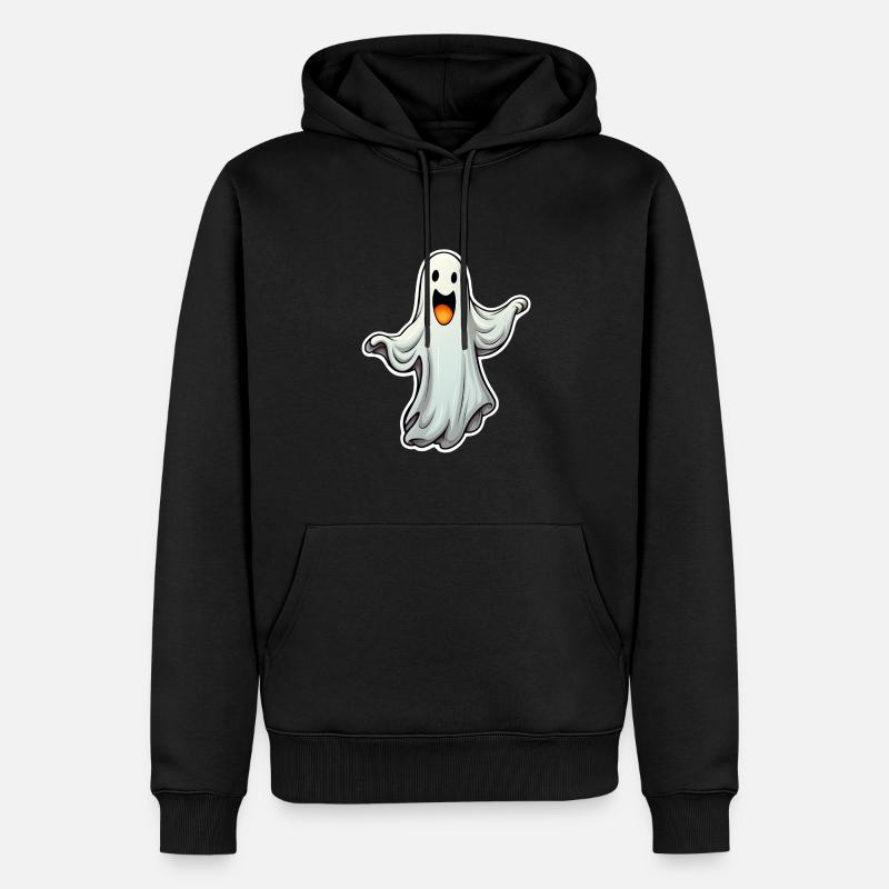 Fantôme d’Halloween - Sweat à capuche Premium bio Homme - noir