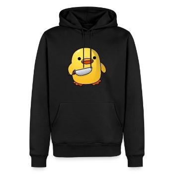 Böses Küken - Männer Premium Bio Hoodie - Schwarz - Vorne - Nico (187cm)